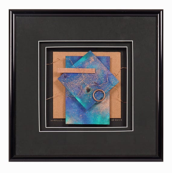 絵画 Conversation with materials Lee Hill Mixed Media Wall Sculpture Assemblage 3D Found Objects - Etsy