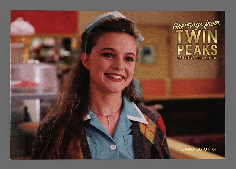 Twin Peaks Gold Box Postcard Card # 56 of 61 Heather Graham as Annie Blackburn