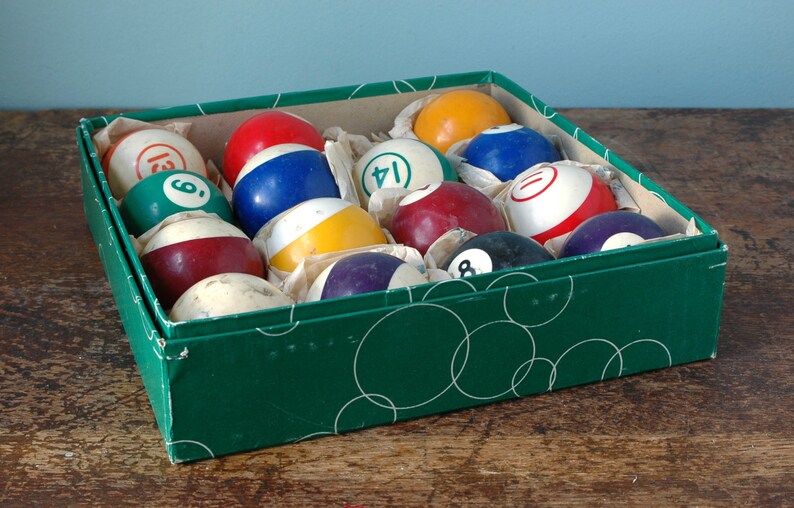 Made in Belgium Vintage Pool Ball 2 Two II Old Retro Billiard Etsy