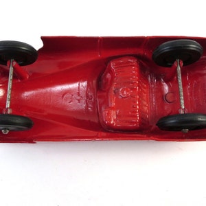 Vintage IRVIN Red Jaguar XK120 Diecast Car Toy Metal Die Cast Red Silver XK 120 Convertible image 5