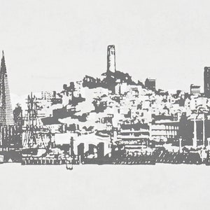 Harry Hambly Tin Foil Print San Francisco Skyline image 3