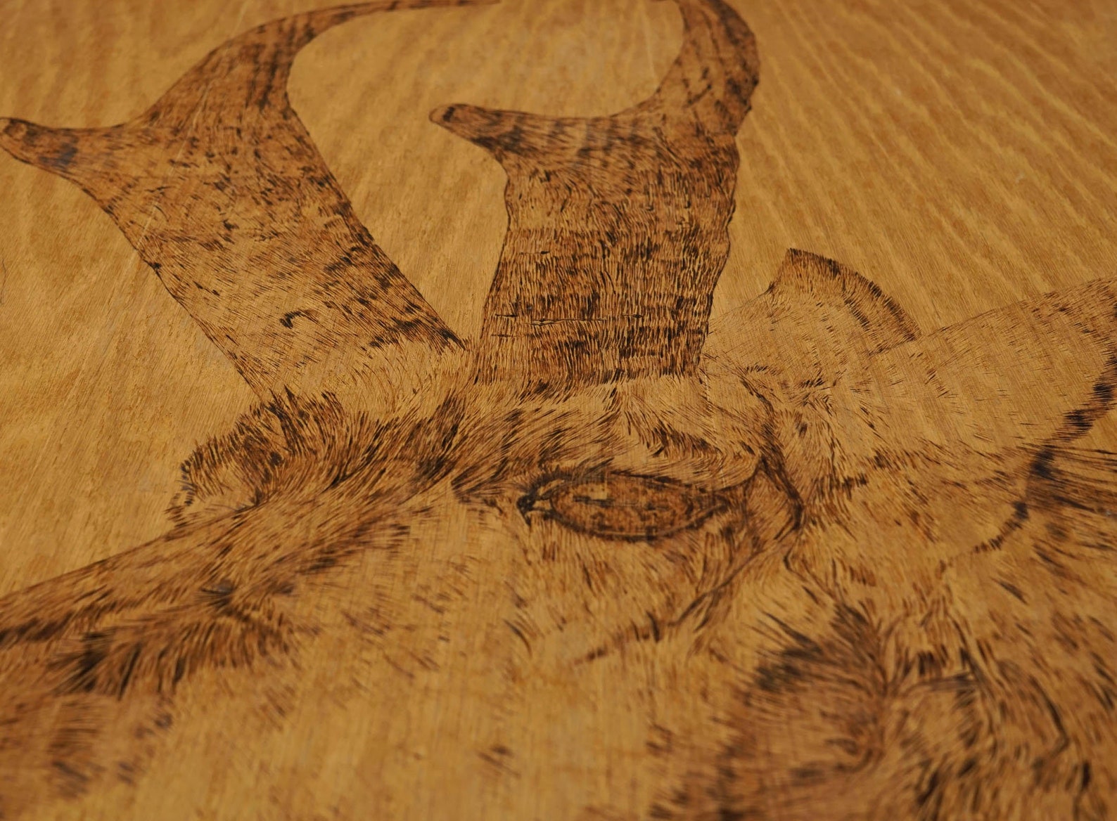 1985 Pyrography Goat Wall Art Pyrogravure Vintage Wood Burning - Etsy