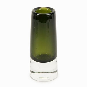 Murano Style Glass Vase Small Mid Century Modern image 2