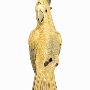 Sergio Bustamante Style Parrot Sculpture Papier Mache Bird image 4