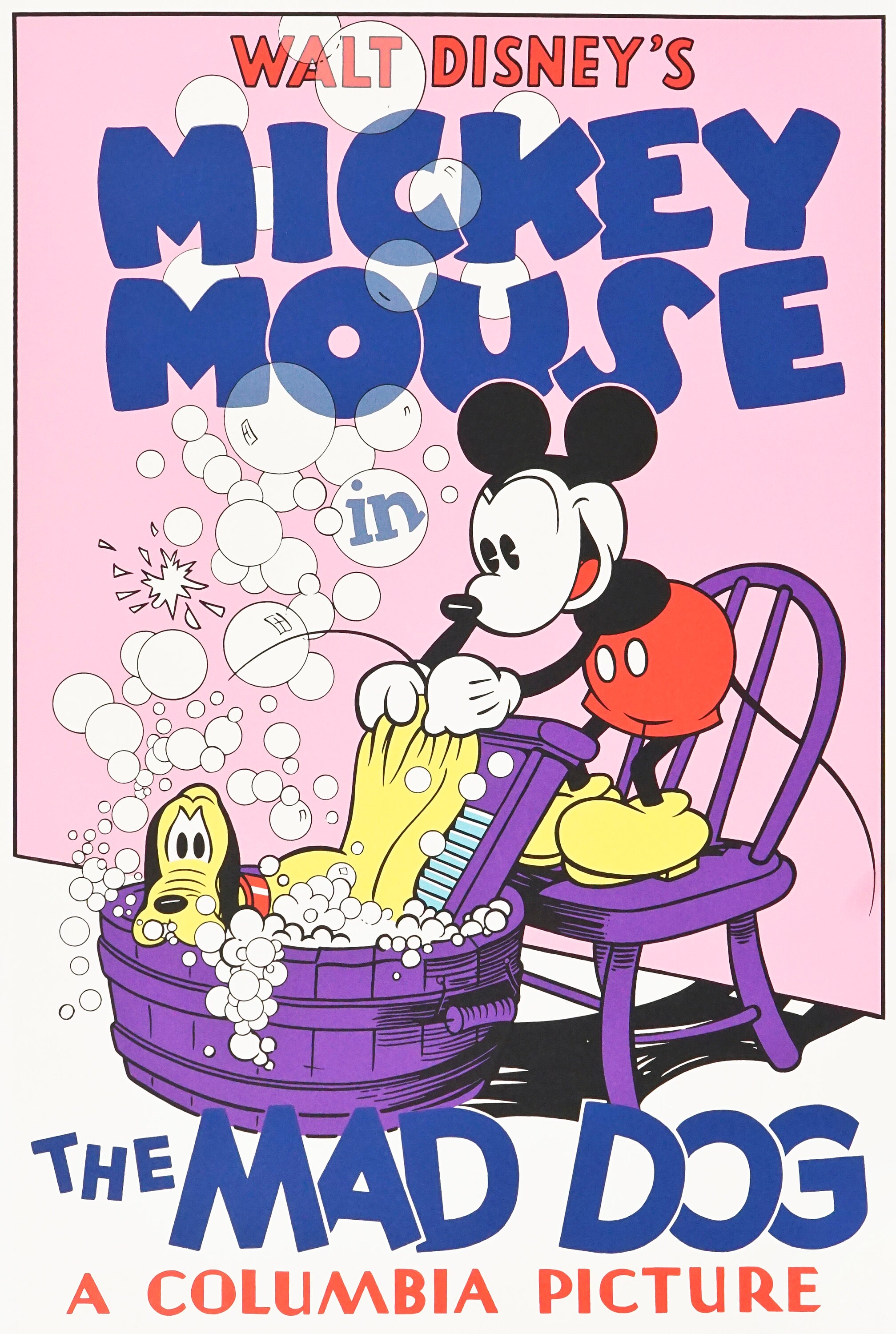 ヴィンテージ ミッキー マウス セリグラフ「マッド ドッグ ヴィンテージ ミッキー マウス セリグラフ「マッド ドッグ