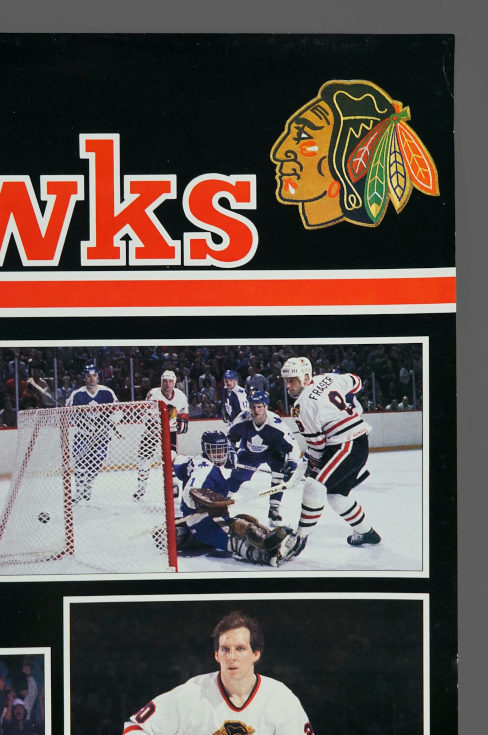 1985 Chicago Blackhawks Poster 17 X 22.5 Vintage NHL Hockey Etsy