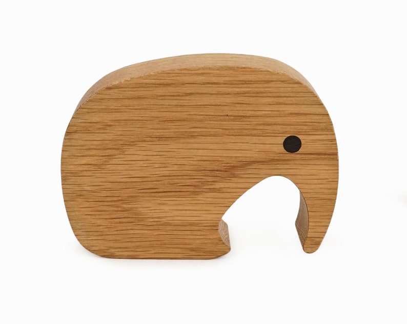 Georg Jensen Elephant Oak Wood Figurine Scandinavian image 2