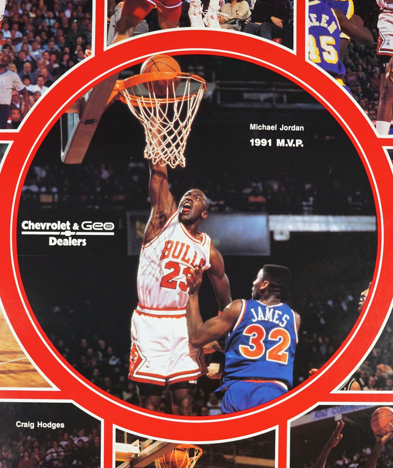 1991年イースタンカンファレンスチャンピオン NBAシカゴブルズポスター