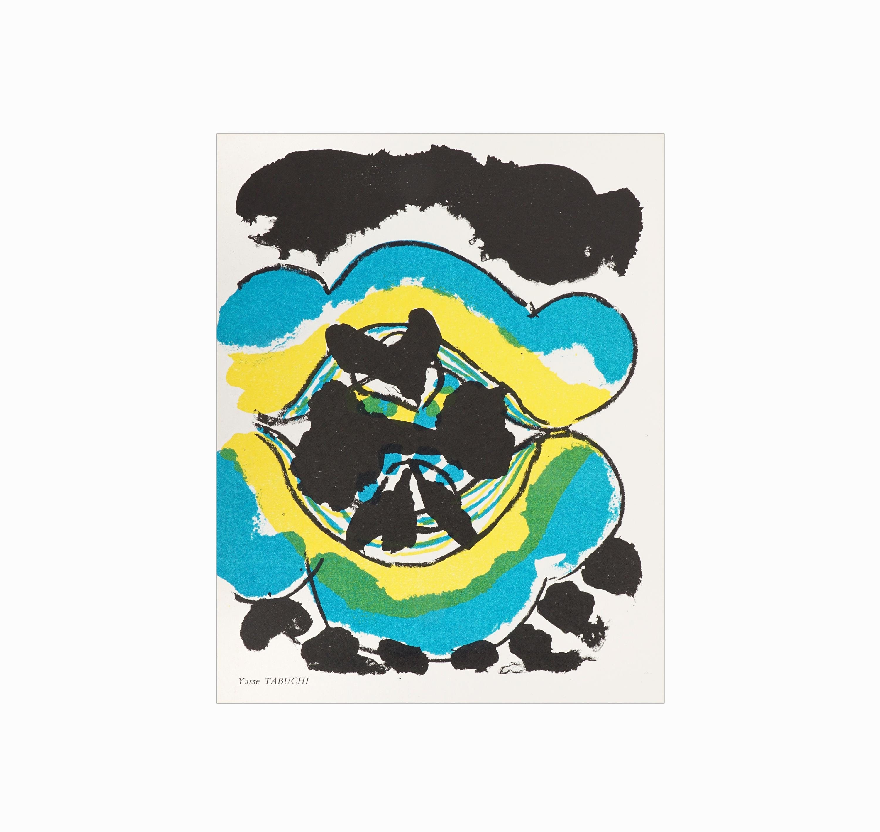 1967 Yasse Tabuchi Lithograph Situationist Times No. 6 Mid Century