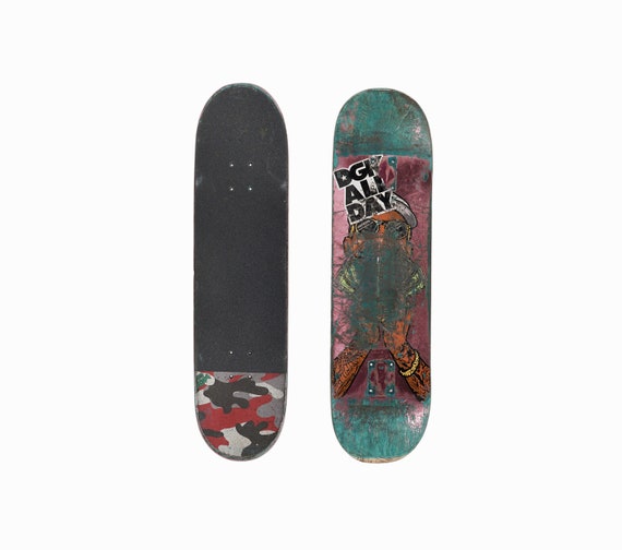 Vintage Graphic Skateboard Deck Skateboarding DGK Camo - Etsy