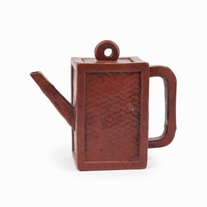 Shudei Red Clay Ceramic Teapot Japan Kyusu Tea image 2