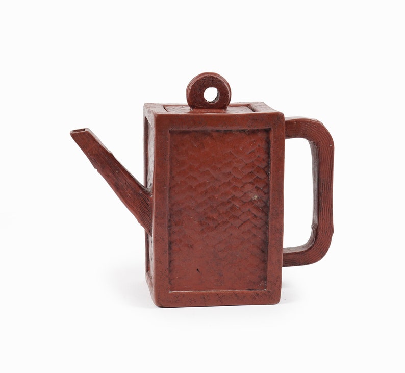 Shudei Red Clay Ceramic Teapot Japan Kyusu Tea image 2