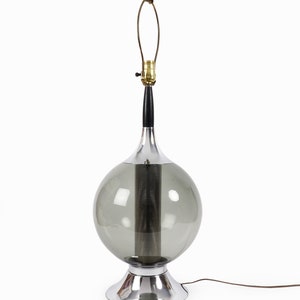 Mid Century Acrylic Lamp Ball Shape image 4