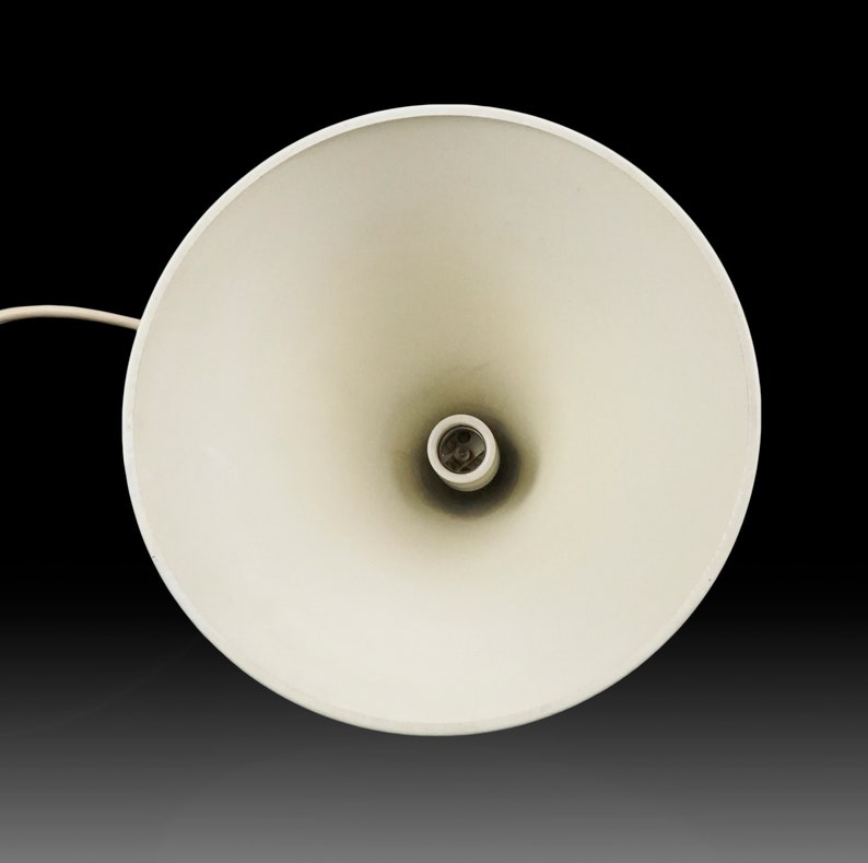 Nessen Studios Lamp Fixture Greta Von Nessen White Ceiling Lamp New York Mid Century Modern image 4