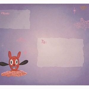 Gary Baseman Envelop Zwarte Kat Serenade