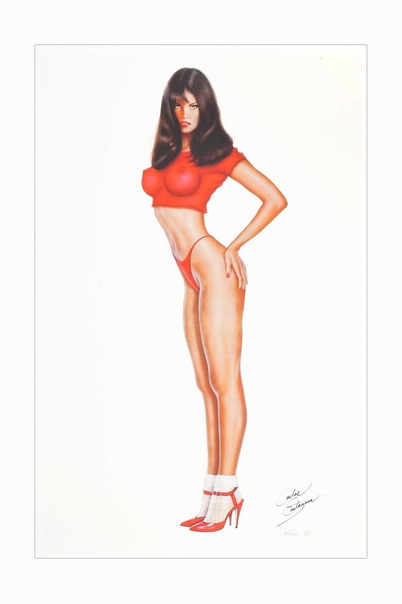 Carlos Cartagena Pin-Up Print on Paper Playboy Poster image 2