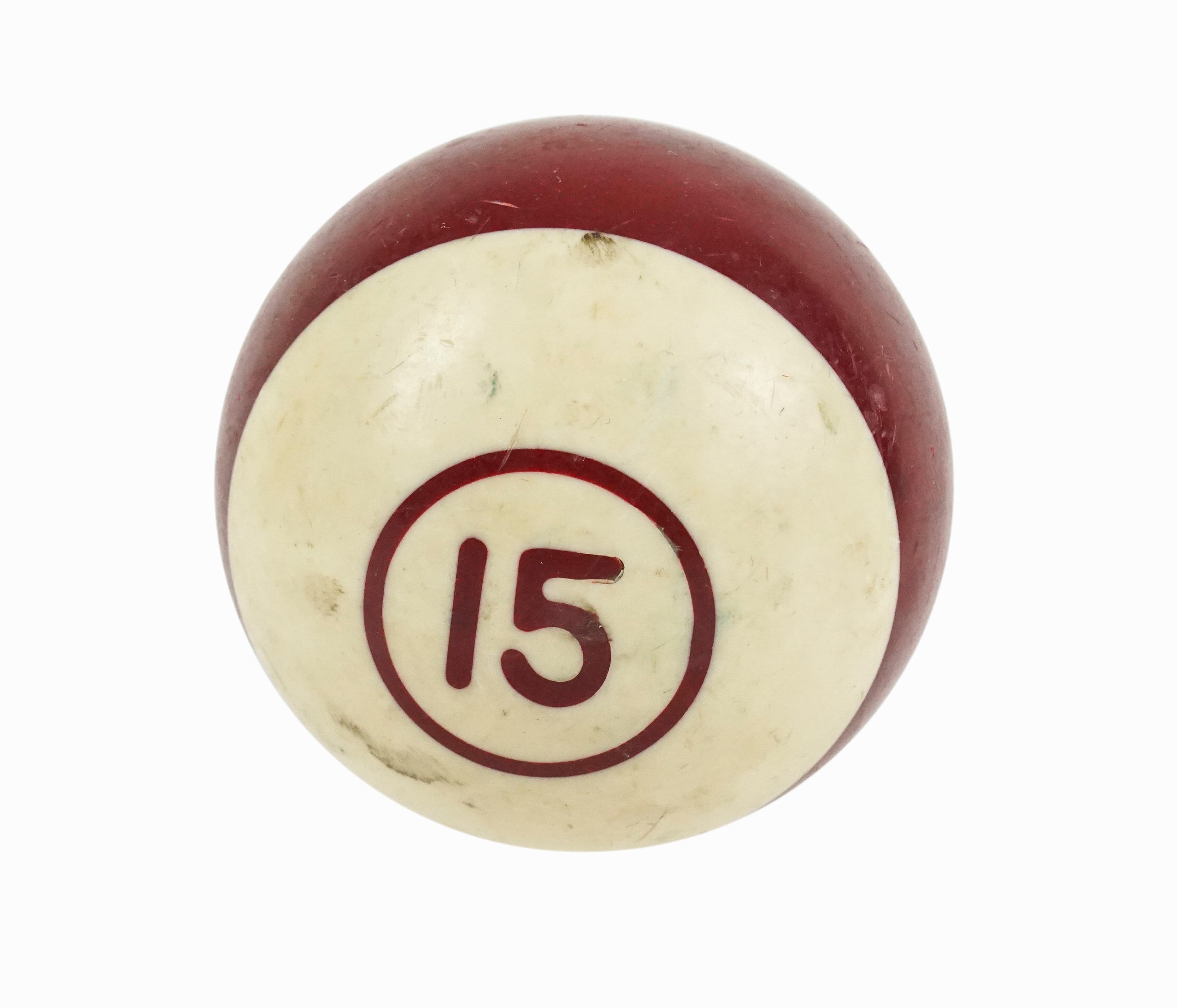 ヴィンテージ ビリヤード ボール 2.25 インチ No. 15 ストライプ