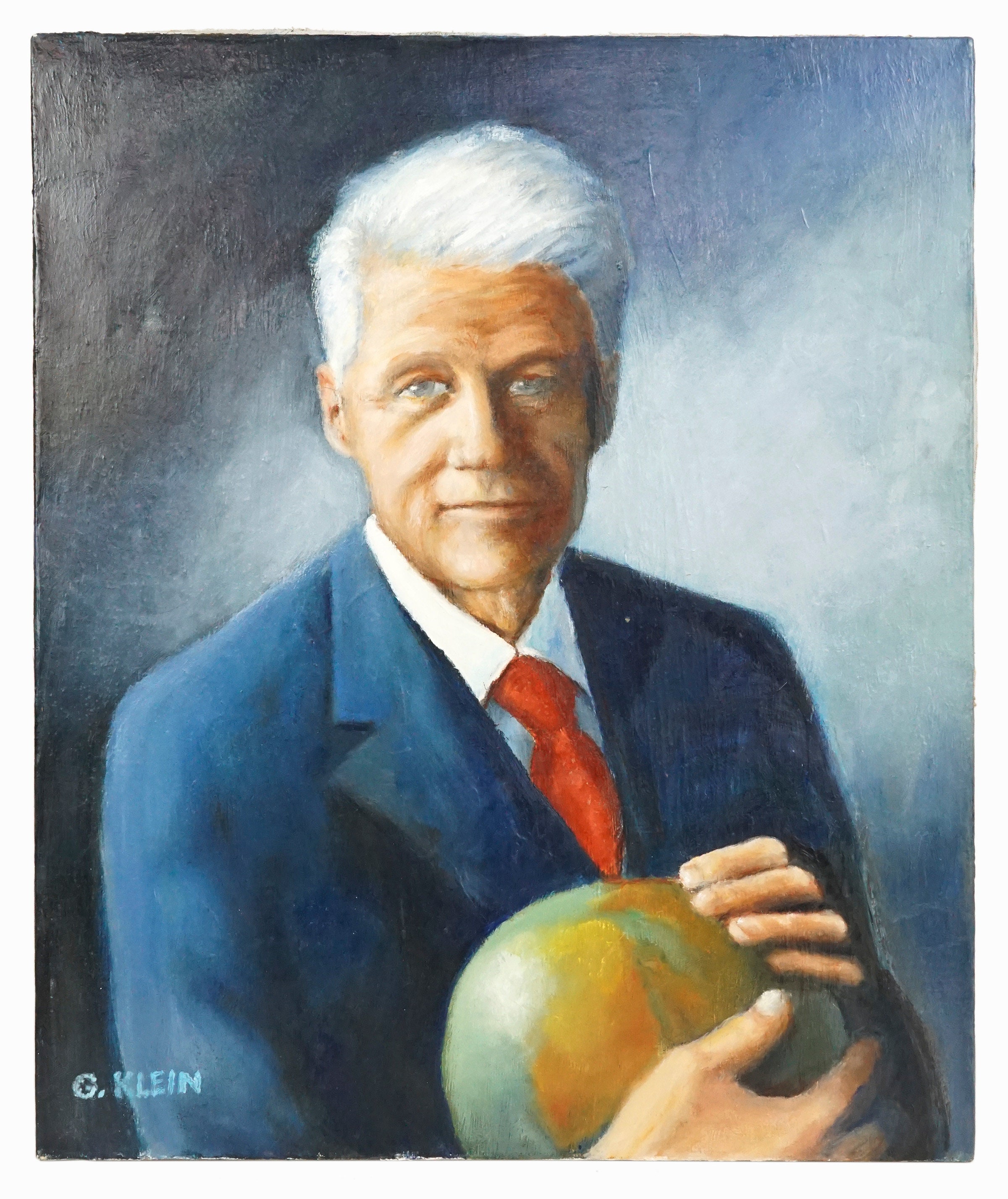 ビル・クリントンの油絵 ヴィンテージ大統領肖像画 - Etsy 日本