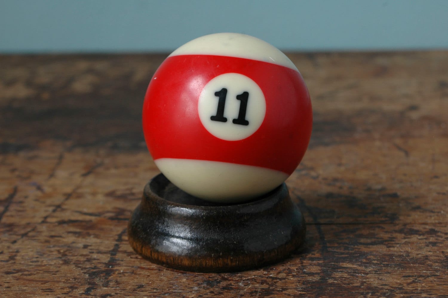 Red Stripe Billiard Pool Ball No. 11 Size 2.25 Striped Etsy