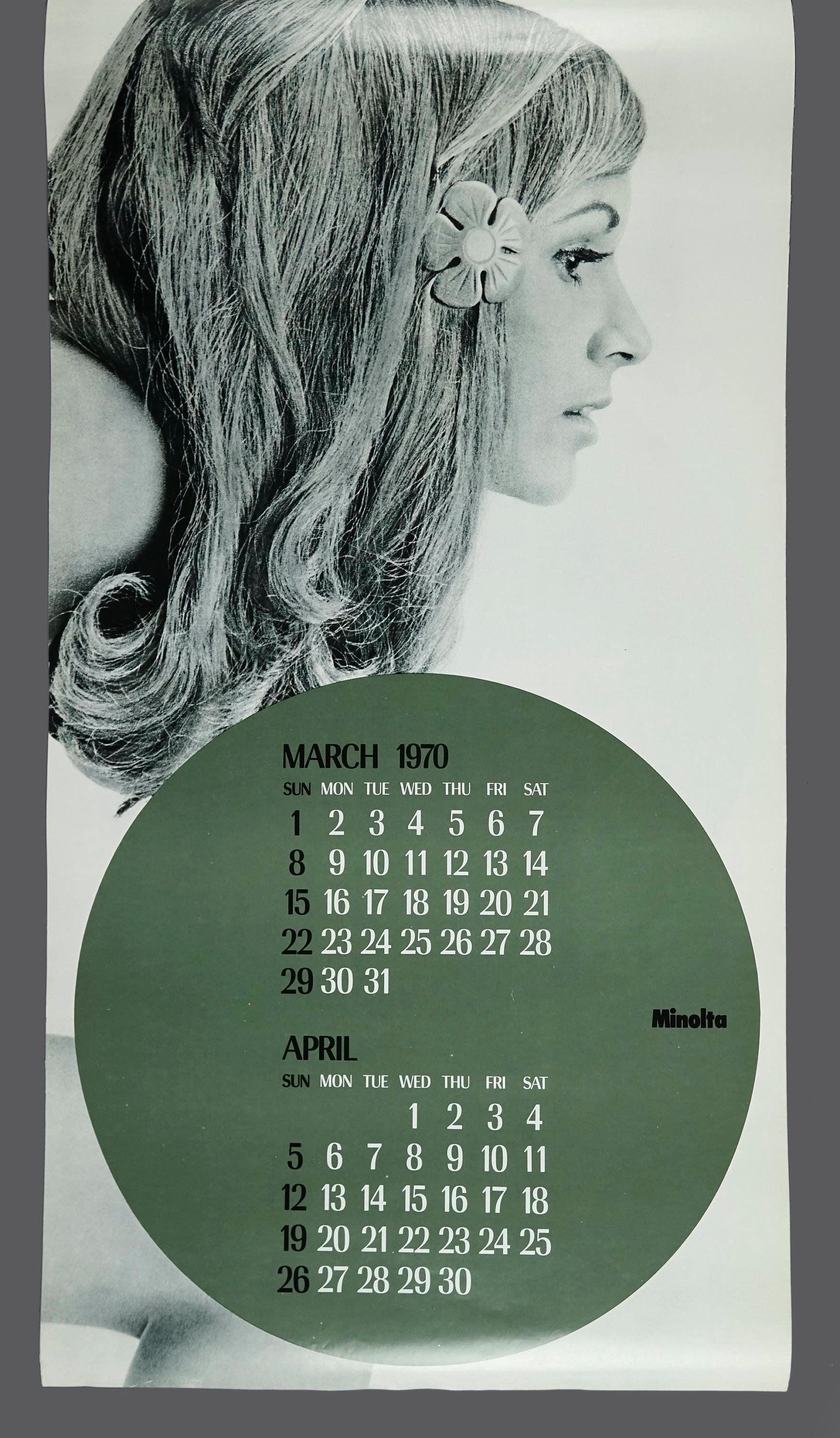 1970 Minolta Camera Calendar Photo Calendar Playmate Women Vintage Nude  Calendar - Etsy