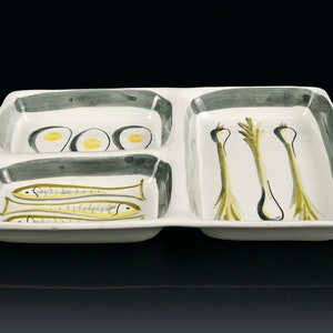 Italian Ceramic Tray Serving Platter Hors d'oeuvre Mid Century Modern Modern image 3