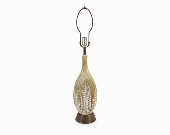 1956 Quartite Creative Ceramic Lamp Mid Century Modern Anna-Lisa Thomson Upsala Ekeby Paprika