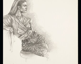 ギル・ベイカー グラファイトイラスト 鉛筆画 ヴィンテージ - Etsy 日本