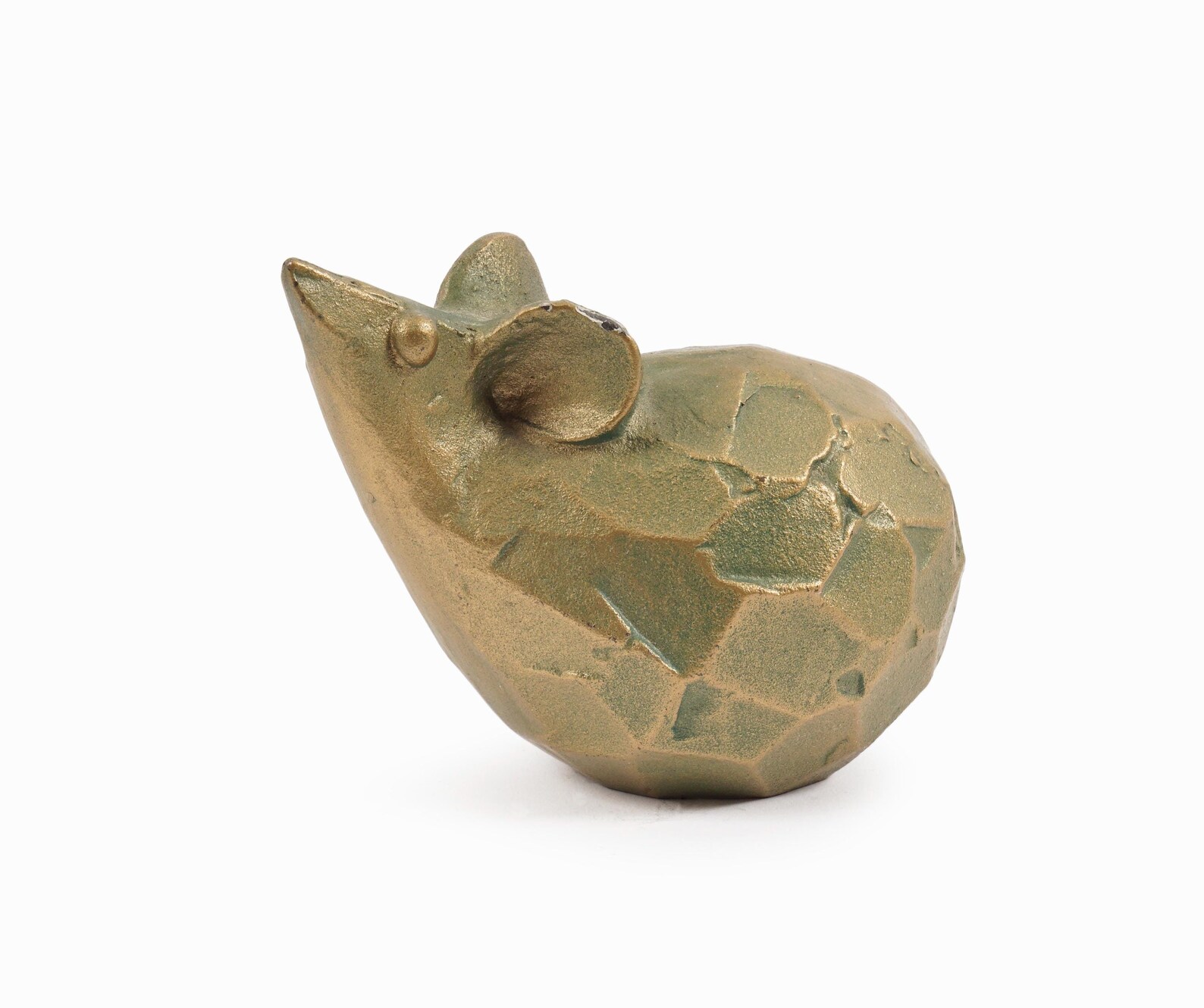 Saegusa Sotaro Cast Iron Mouse Figurine Japanese Okimono Sculpture Etsy