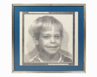 1970s Portraits By Computer NASA Jet Propulsion Laboratories Dot Dots Matrix Chicago Museum of Science and Industry