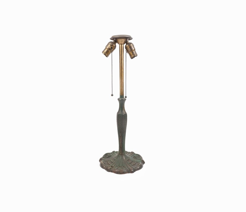 Antique Hubbard Style Metal Table Lamp image 1