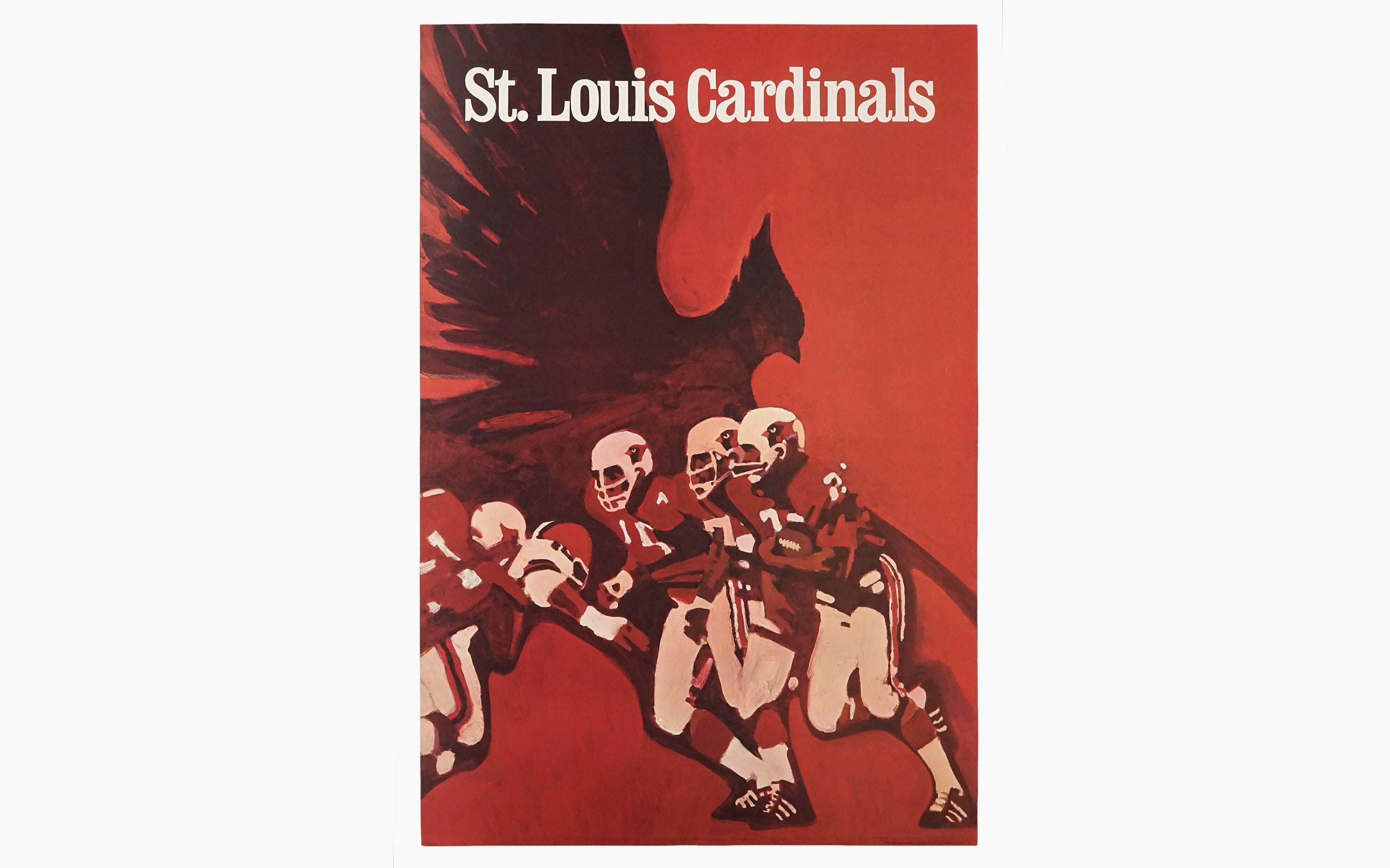 Vintage NFL Posters 1968 St Louis Cardinals