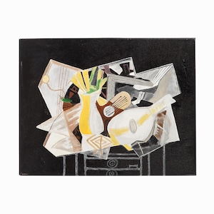 Vintage Oil Painting on Canvas after Georges Braque