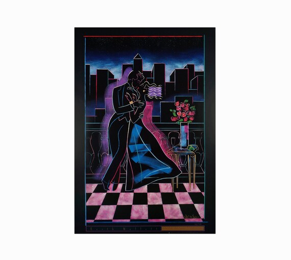 1990年ポスター キース・マレット ミッドナイト・キス アーティスト