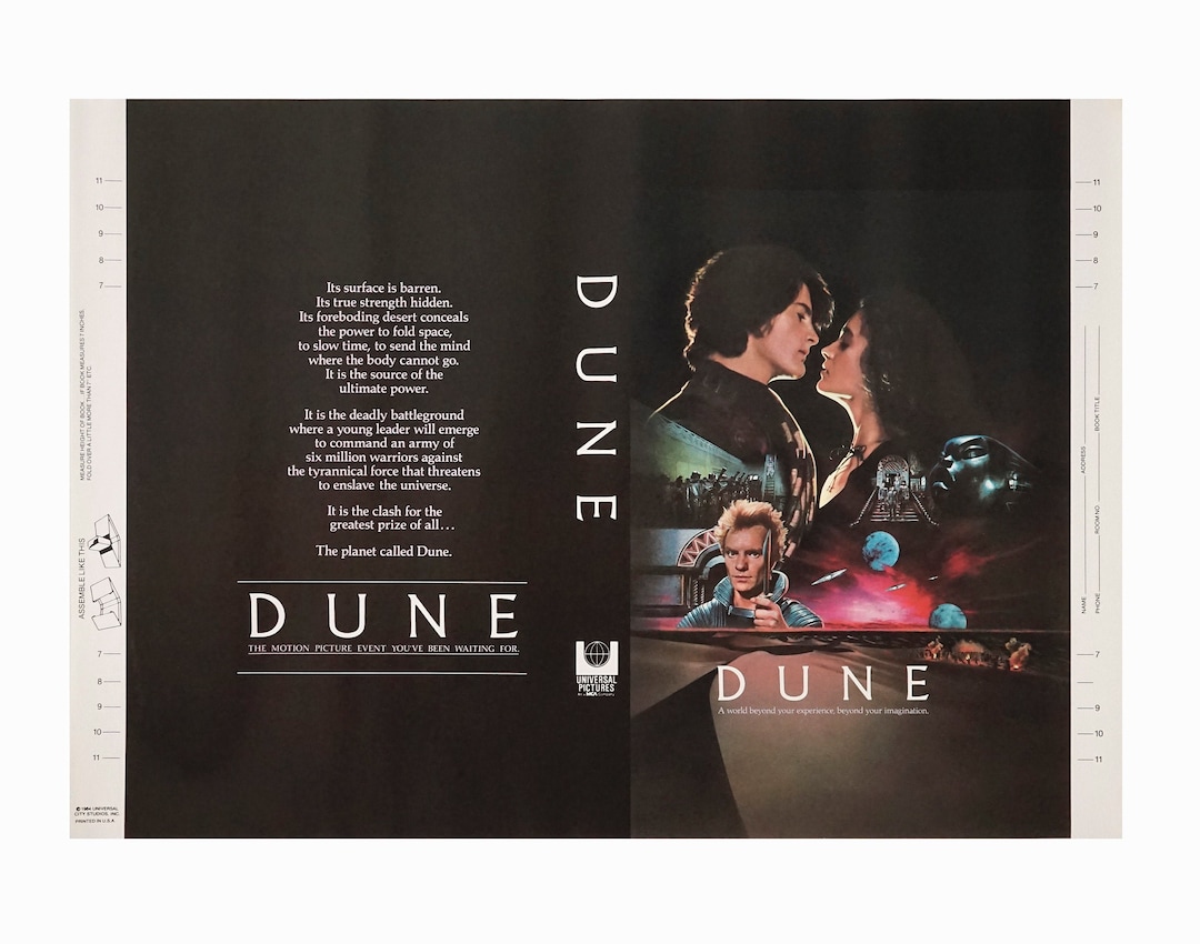1984 Dune Book Cover Poster Print Vintage - Etsy
