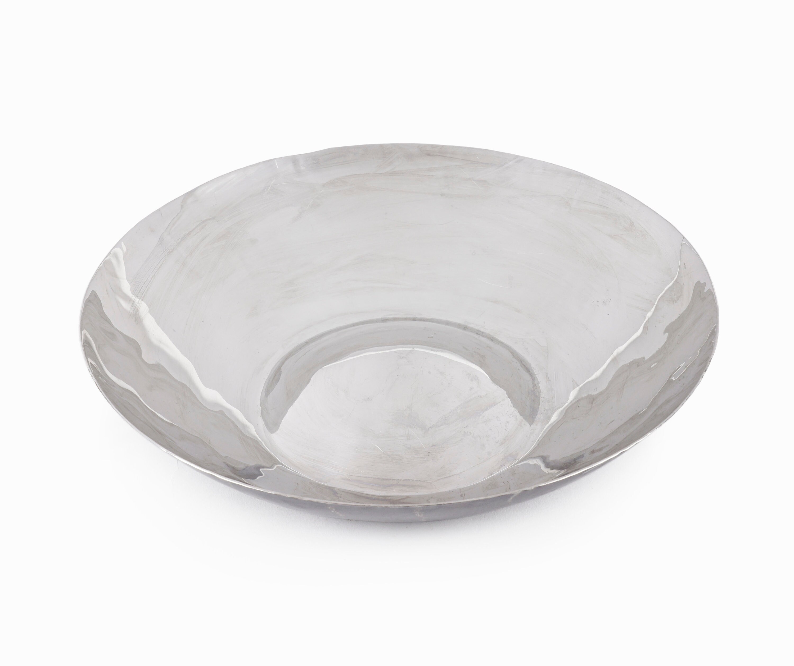Grand Bol En Inox Michael Aram – Martelé, 11 Pouces, Motif Orchidée Noire
