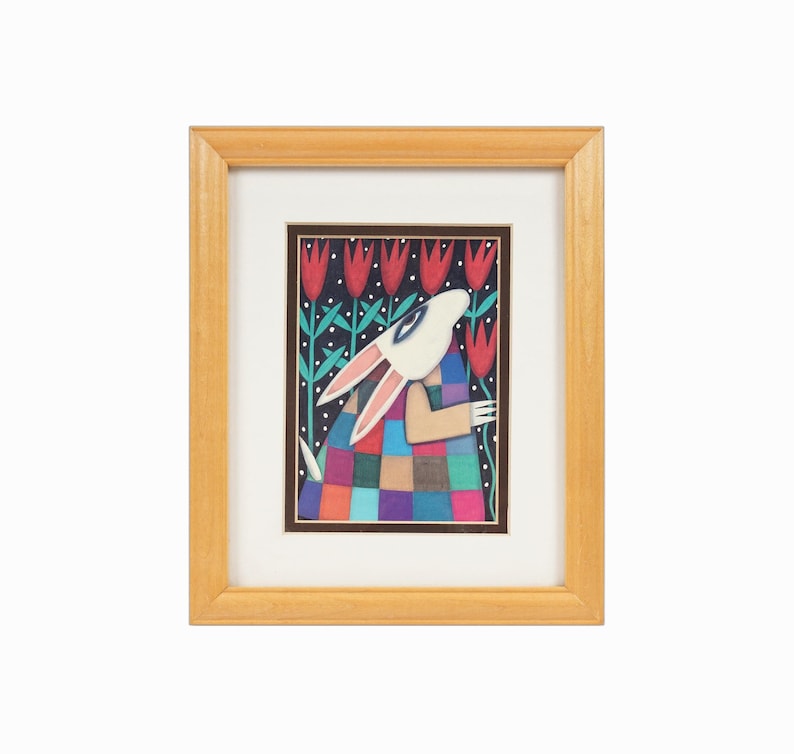 Paris Bottman Print on Paper Lithograph Bunny Rabbit Bottman Design ...
