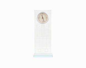 Bulova Frank Lloyd Wright Art Glass Clock