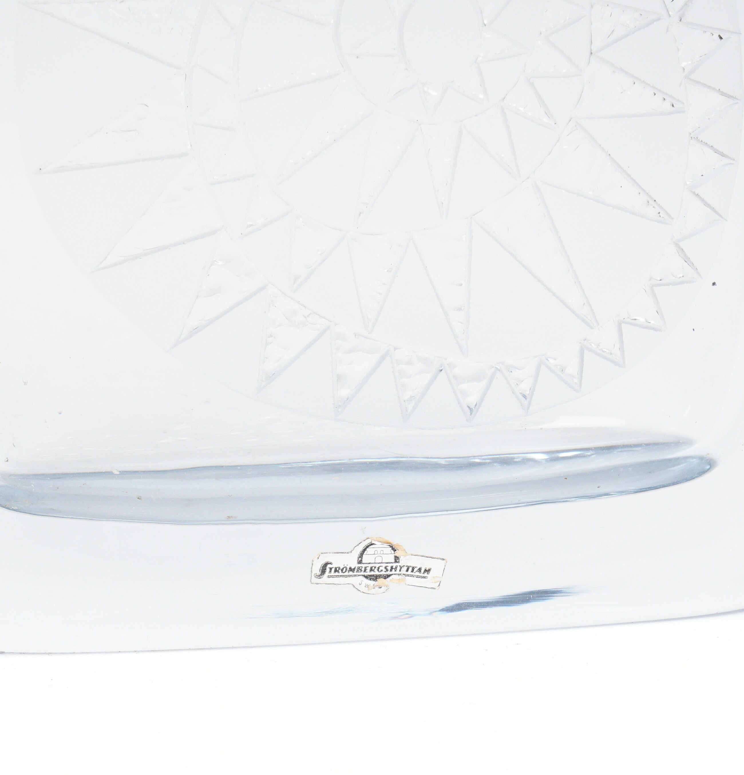 Buy Strömbergshyttan Glass Vase Etched Sun Sweden Online in India