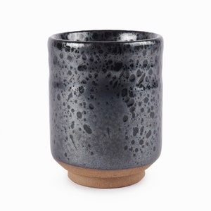 Ceramic Mug Coffee Tea Cup Black Gunmetal Color Mid Century image 2