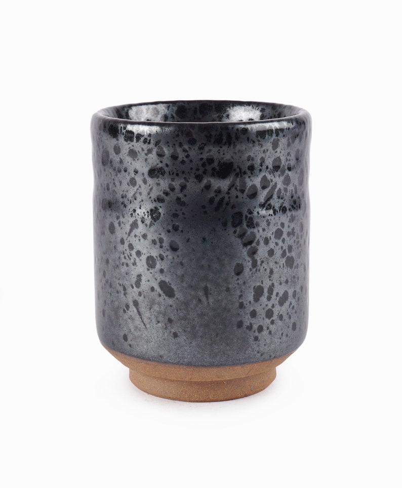 Ceramic Mug Coffee Tea Cup Black Gunmetal Color Mid Century image 2