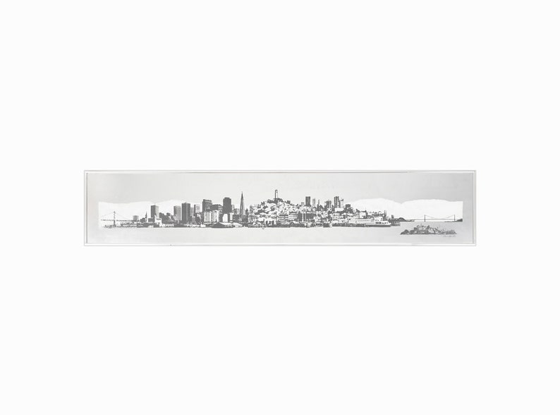 Harry Hambly Tin Foil Print San Francisco Skyline image 1