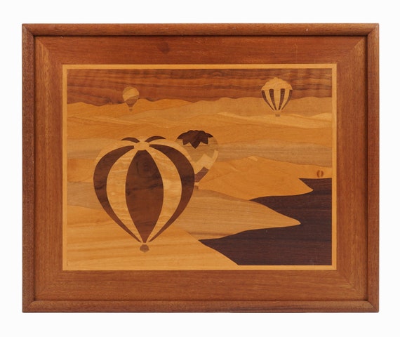 ジェフ・ネルソン ハドソン川インレイ 寄木細工 熱気球 - Etsy 日本