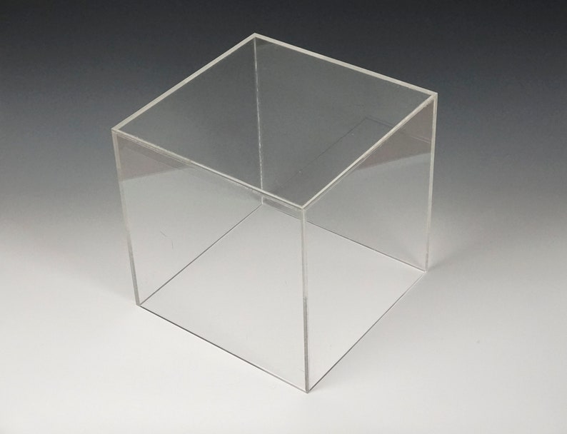 Acrylic Display Cube 13.5 Large Size Plastic Pedestal Etsy