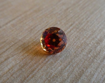Old European Antique Cut Hawaiian Sunset 7.2 millimeter Round Sapphire 2.44 full carats!