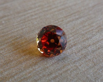 Hawaiian Sunset Old European Cut Sparkling Orange Sapphire 6.5 mm