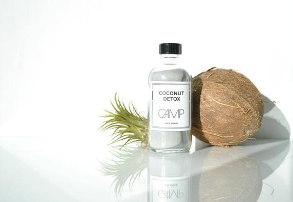 Coconut Detox Face Scrub. Customizable Exfoliant. For | Etsy
