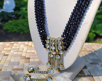 HEIDI DAUS 'An Affair to Remember' Statement Necklace and Drop Earrings Set