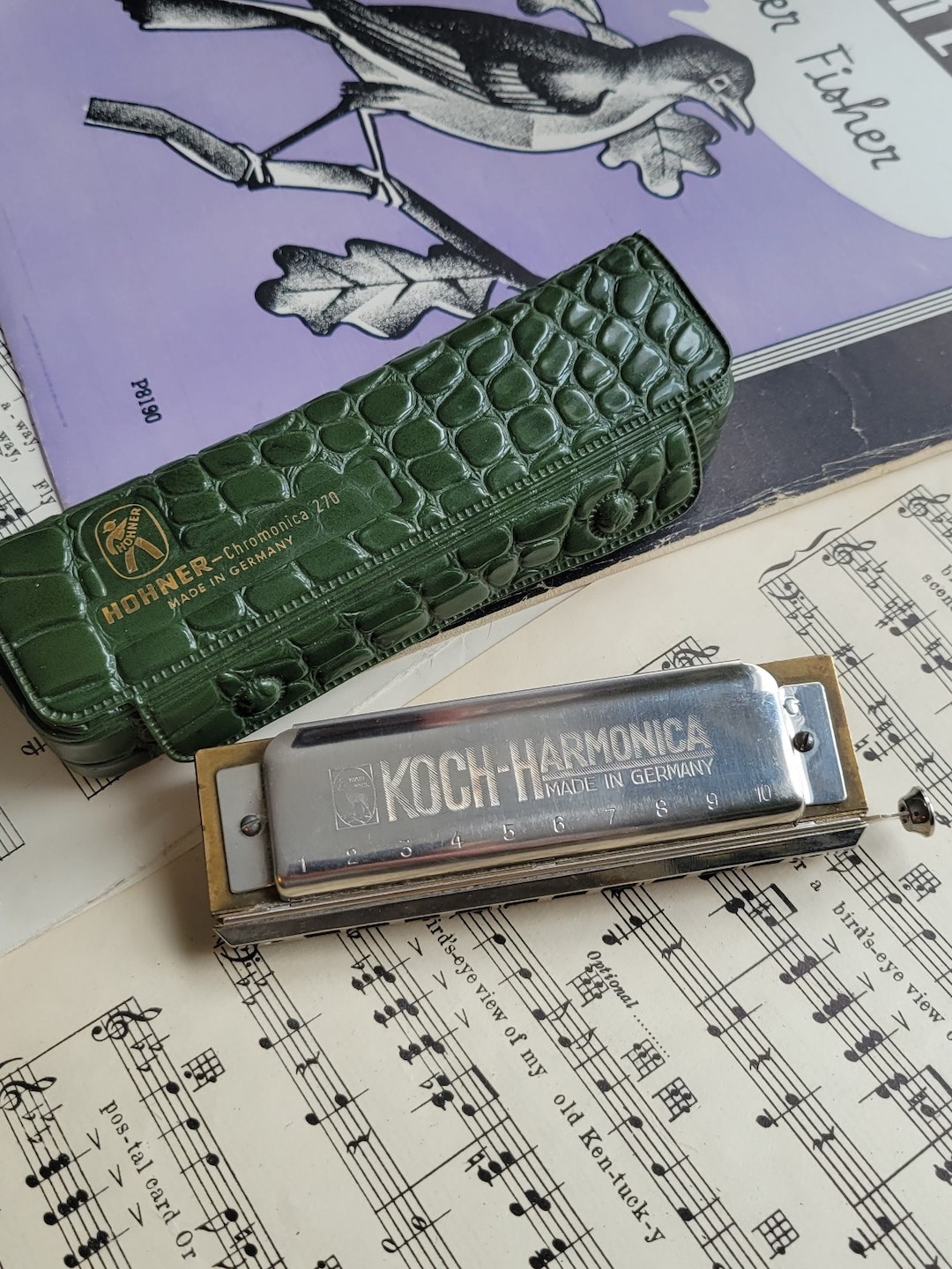 Vintage Hohner Koch Chromatic Harmonica Key of G Etsy Finland