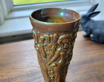 Vintage ZSOLNAY Pecs Eosin Glaze 'Harvest' Vase