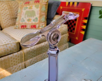 Rare Antique 1914 Glass Shoe Display Stand - F.W. Woolworth Company